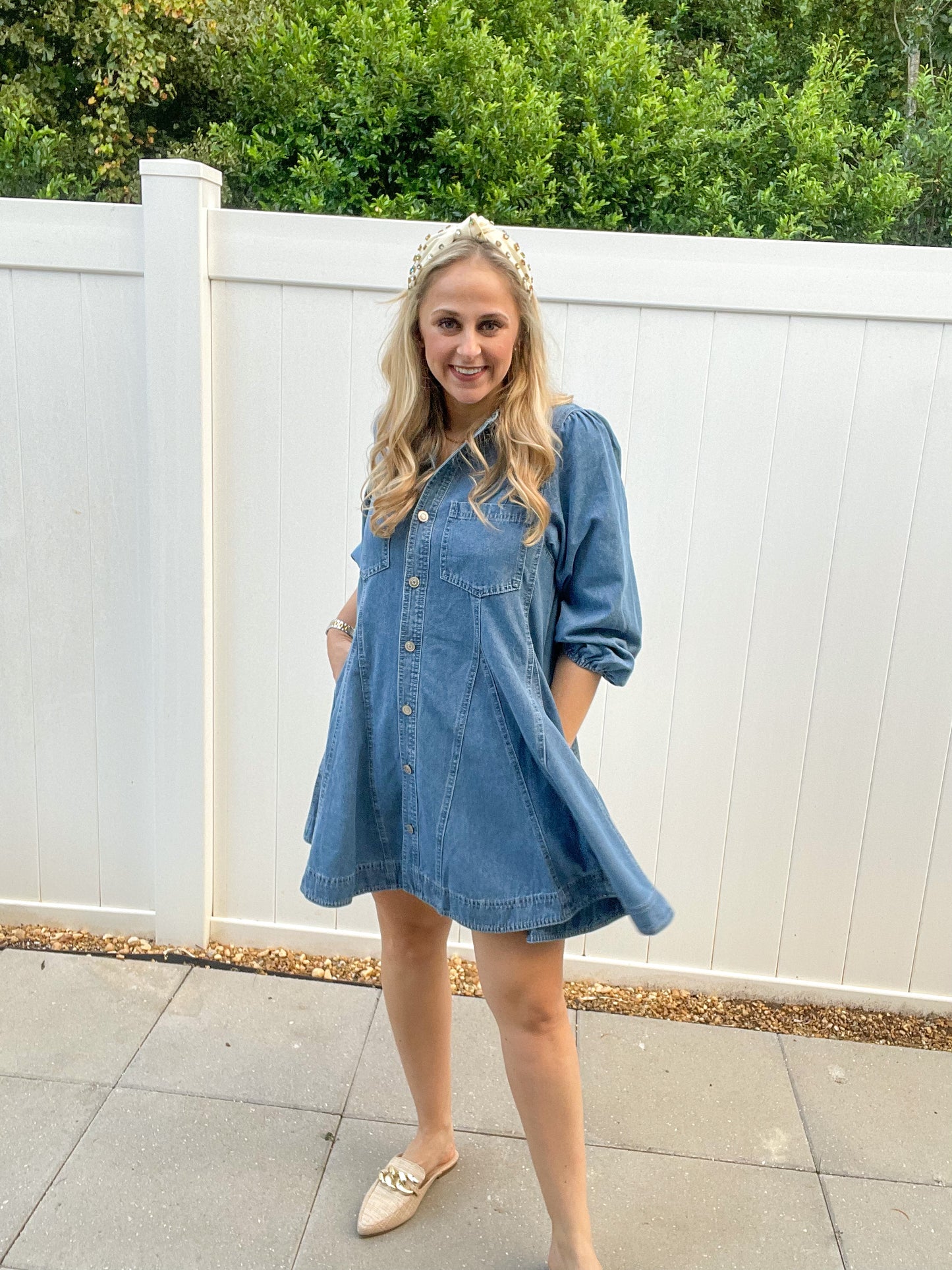 Denim Flow Dress