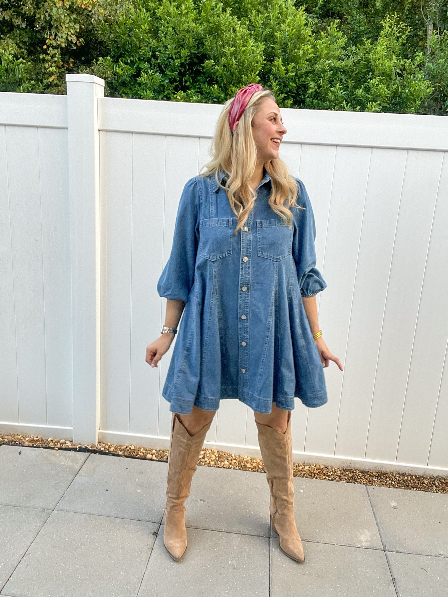 Denim Flow Dress