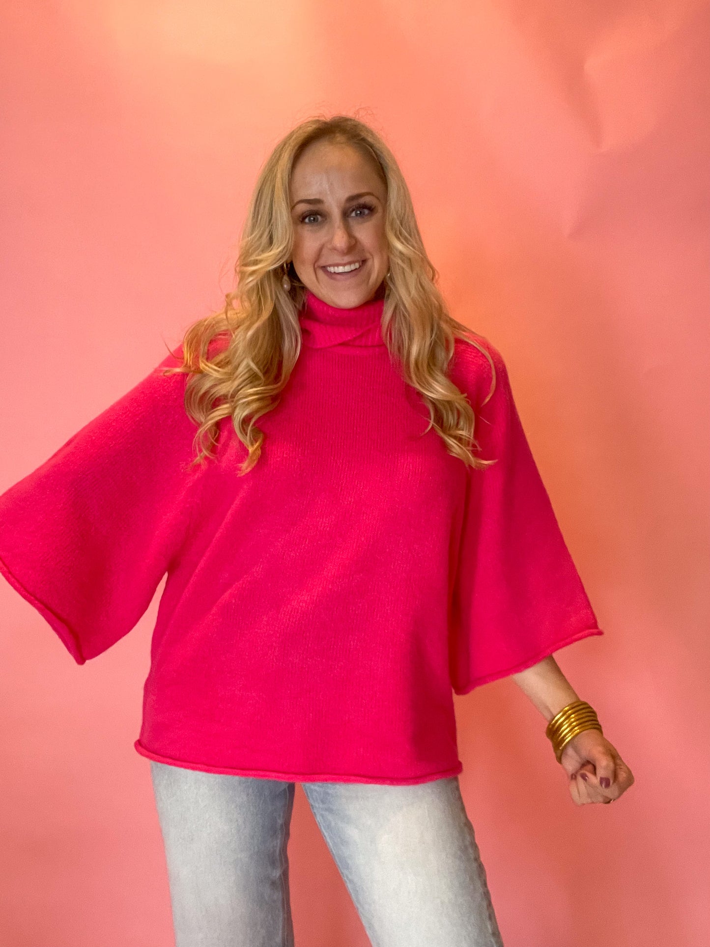 Hot Pink Leslie Sweater